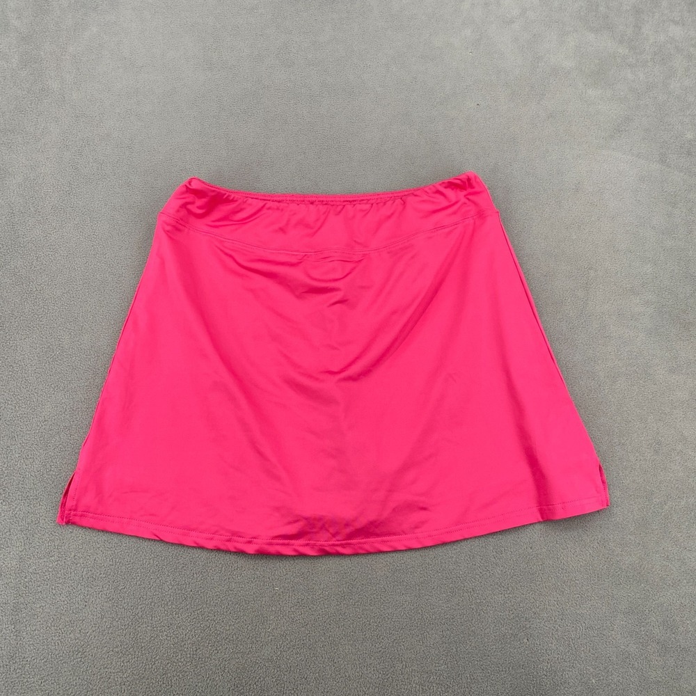 Ekouaer Athletic Tennis Skort Women Large Stretch Pink Golf Casual Elastic Waist